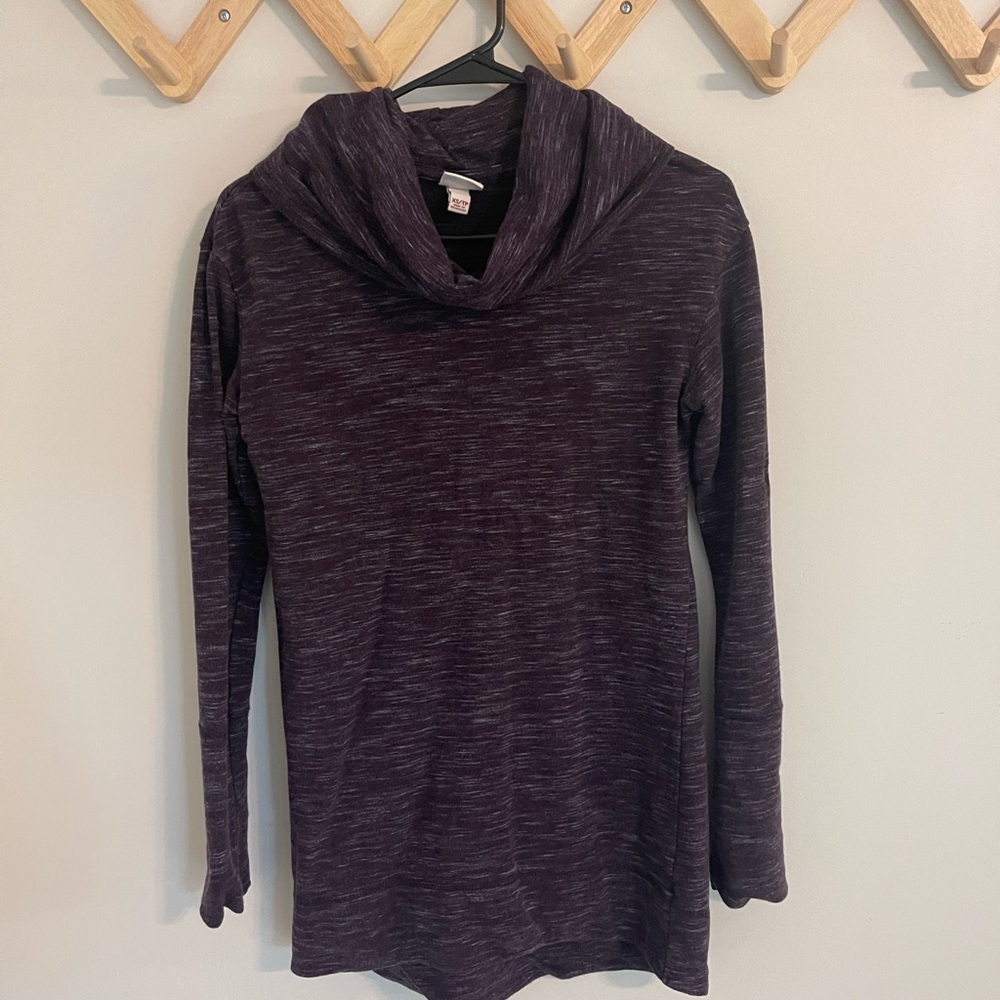 Merona Women's Dark Purple Cowl Neck Sweater